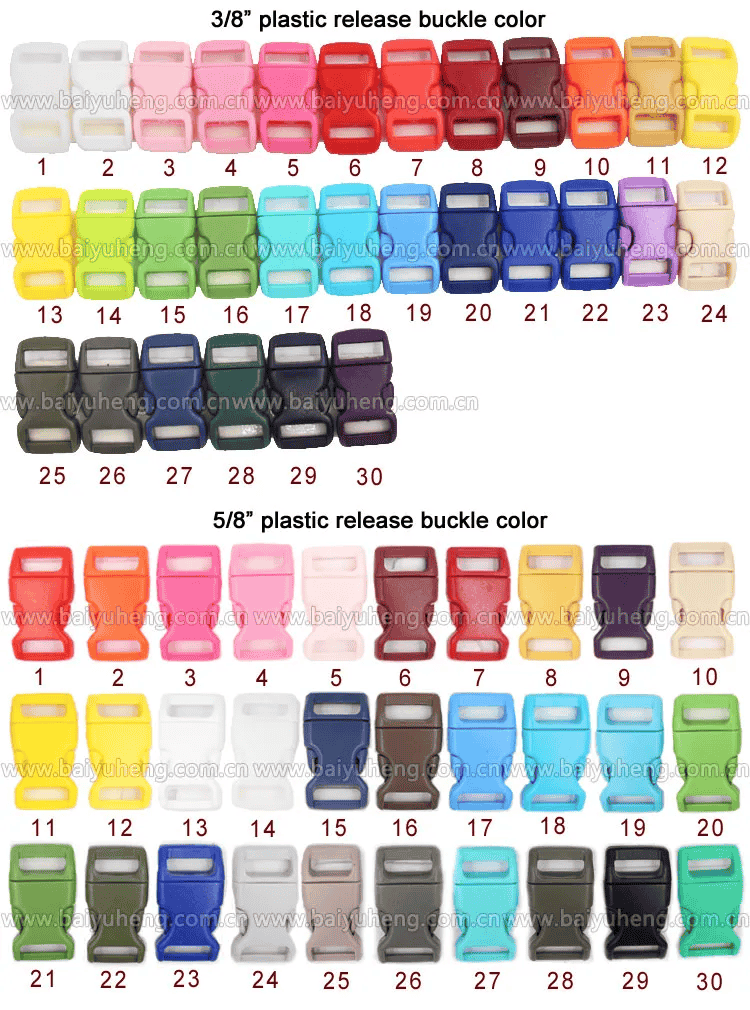 PA001 Adjustable Shackles for Paracord Crafts and Survival Bracelets