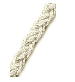 MEP Systems 8-Strand Nylon Rope in white color