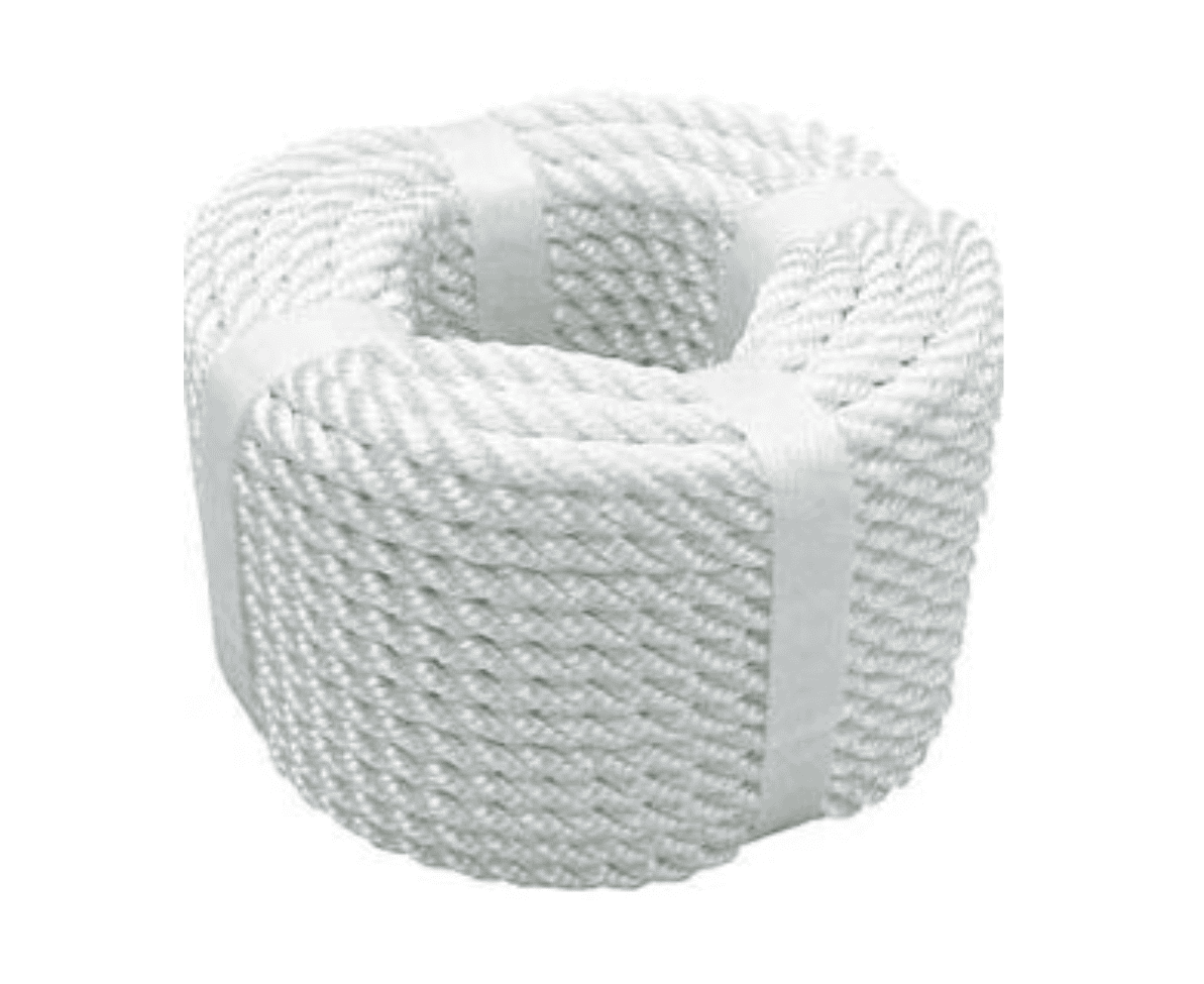 Aik Chin Hin Twisted Nylon Rope in white color