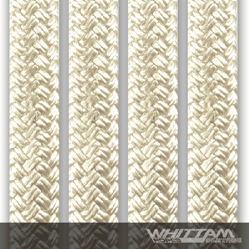 Top 10 Nylon Rope Bulk Manufacturers in Australia: Benefits of Buying in Bulk for Cost and Convenience 3 Whittam Ropes Double Braid Nylon Rope in white color