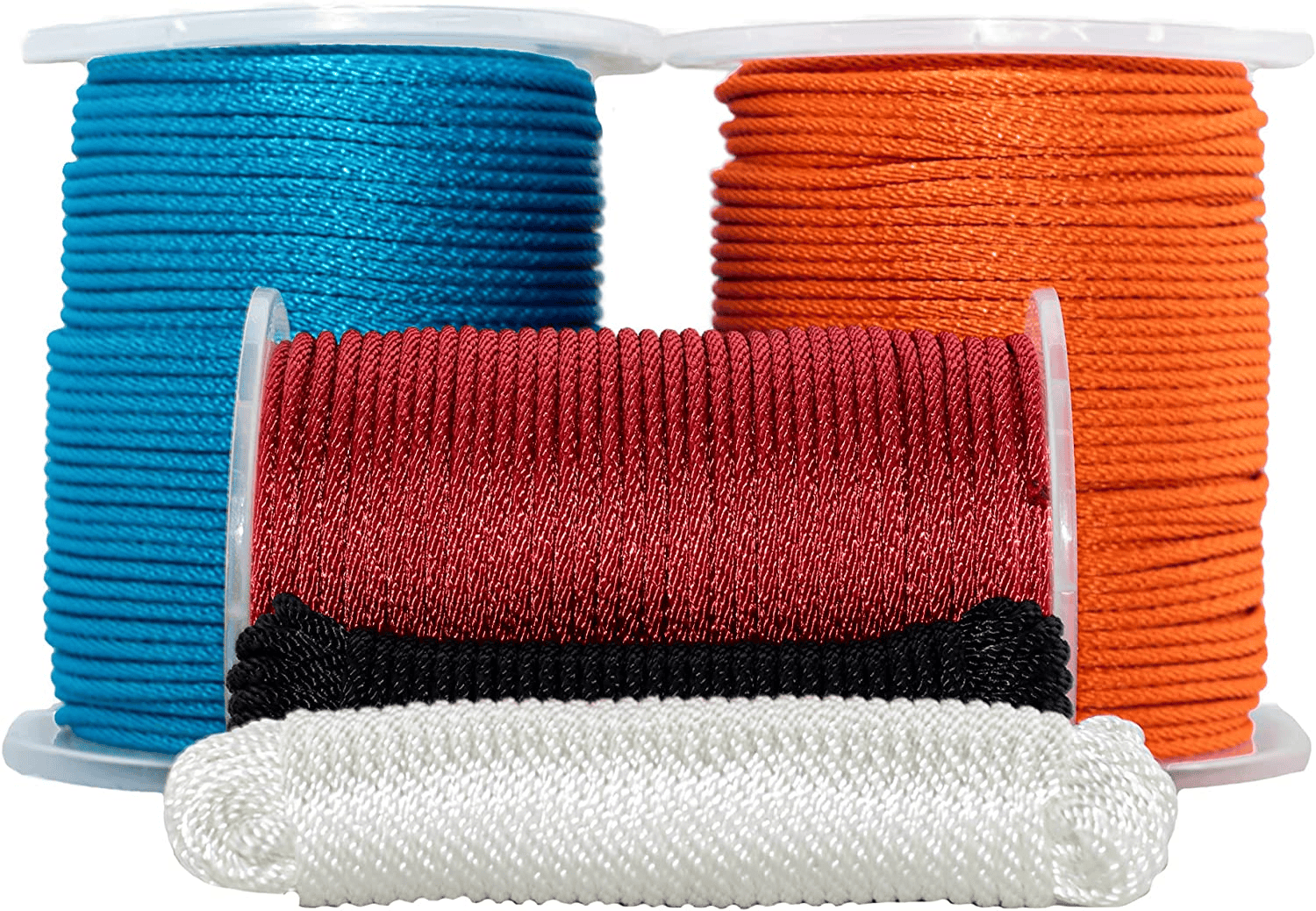 What is Nylon Rope? (Learn its History, Benefits, Applications, and more!) 12 Baiyuheng Outdoor Nylon Ropes in various colors of blue, orange, red black, and white