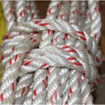 Lifting Equipment Philippines Nylon Rope in white color with red tracers