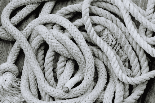 A Guide to Importing Polyester Ropes from China to the USA: Find a reliable polyester rope manufacturers 1 tangled polyester ropes bulk in white color