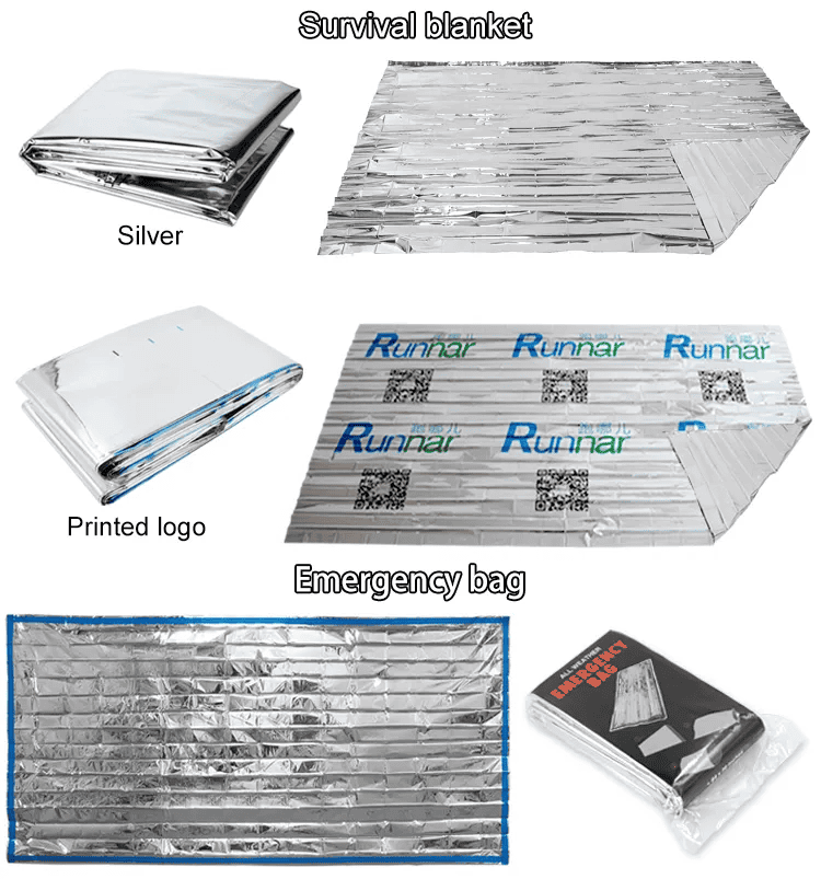 Multipurpose Emergency Survival Blanket Compact, Reflective, LifeSaving