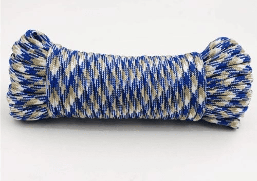 Paracord manufacturing: high-gloss, multi-colored paracord with high gloss