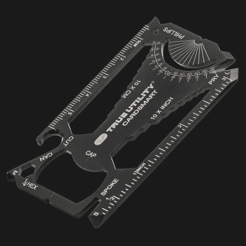 Survival card wholesale: True Utility Cardsmart on black background