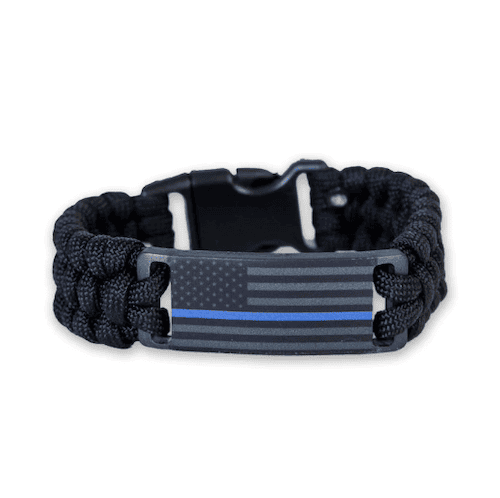 Top Wholesale Paracord Bracelet Manufacturers in the USA: A Guide to Quality and Affordability 12 Thin Blue Line paracord bracelet from Freedom Fatigues with limited supplies.