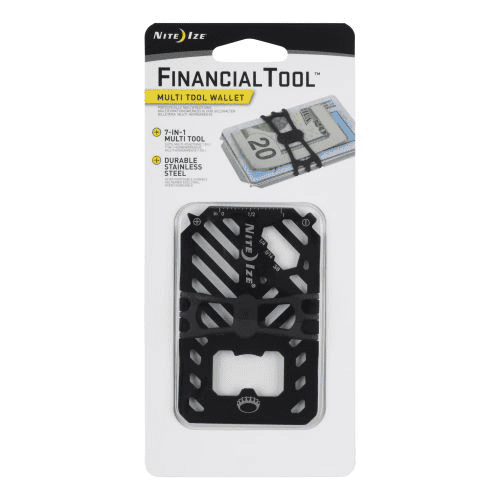 Top 10 Survival Card Suppliers in Canada: Bulk Options for Outdoor Enthusiasts and Emergency Responders 2 Survival card suppliers: Nite Ize Financial Tool Multi Tool Wallet on white background.