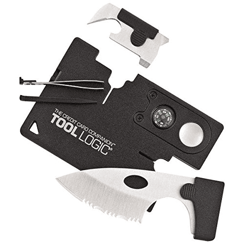 Top 10 Survival Card Suppliers in Sweden: Factors to Consider when Choosing a Supplier of Survival Hand Tools Online. 16 Survival card suppliers: “Tool Logic Credit Card Companion CC1SB” on white background.