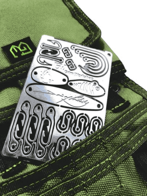 Top 10 Survival Card Suppliers in the USA: A Guide to Choosing the Right One for Your Needs 8 Survival card suppliers: "Dave Canterbury Signature Fishing Card" partly inserted into a pocket.