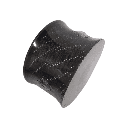 How to Import Paracord from China to Switzerland (Plus Paracord Manufacturer Options for Your Business) 8 Paracord wholesale: black paracord with white reflective line packaged in plastic wrap.