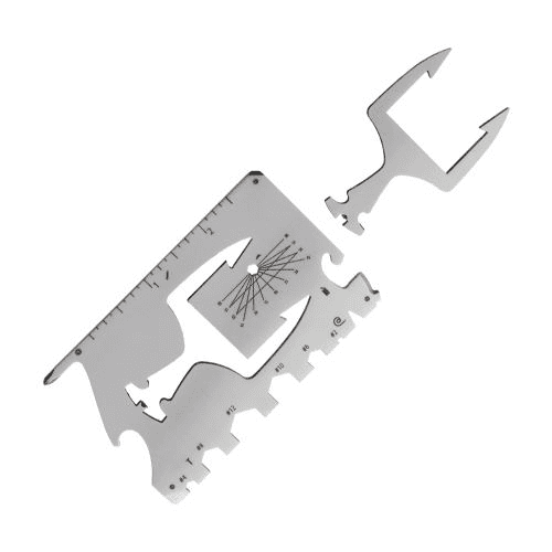 Survival card suppliers: the “Marbles Survival Gig Card” on white background.