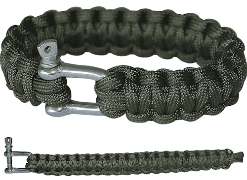 Kaufland sells this paracord bracelet with a U-shackle on their website.