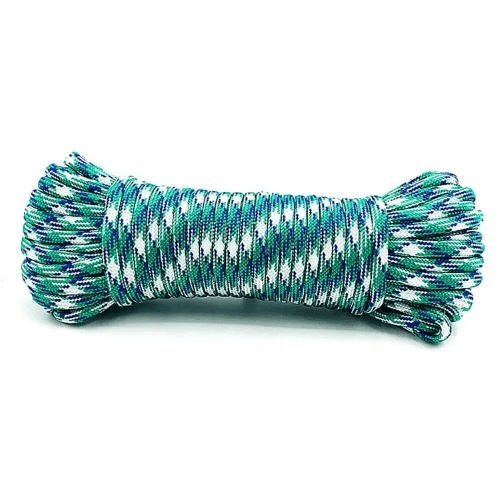 Paracord for sale: blue paracord with blue and white reflective lines.
