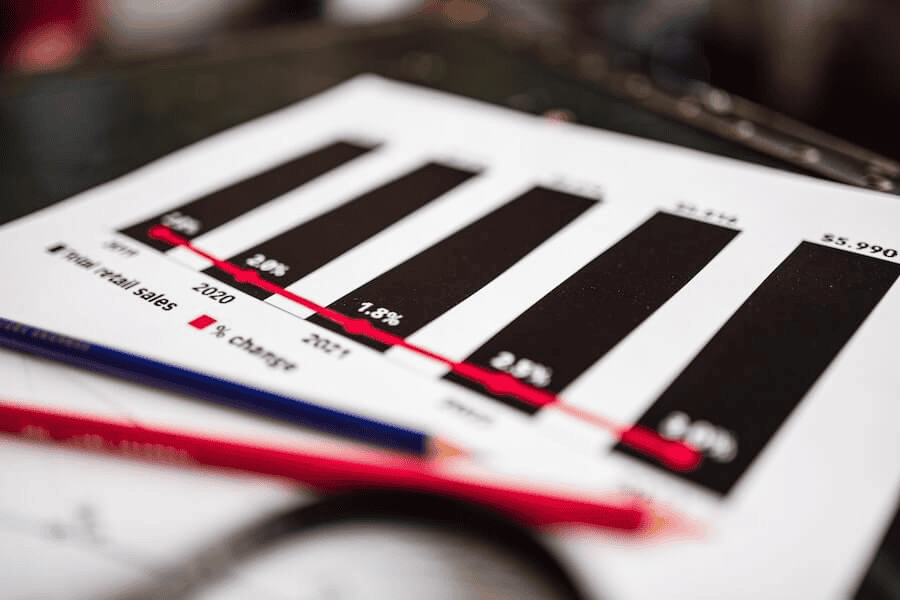 Paracord factory: photo of paper with graphs.