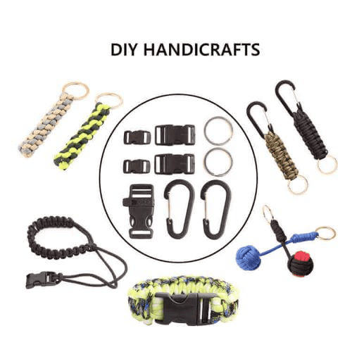 What Is the Survival Cord? A Comprehensive Guide to Its Benefits, Uses, and Paracord Manufacturer 7 Paracord manufacturer: Paracord accessories on a white background.
